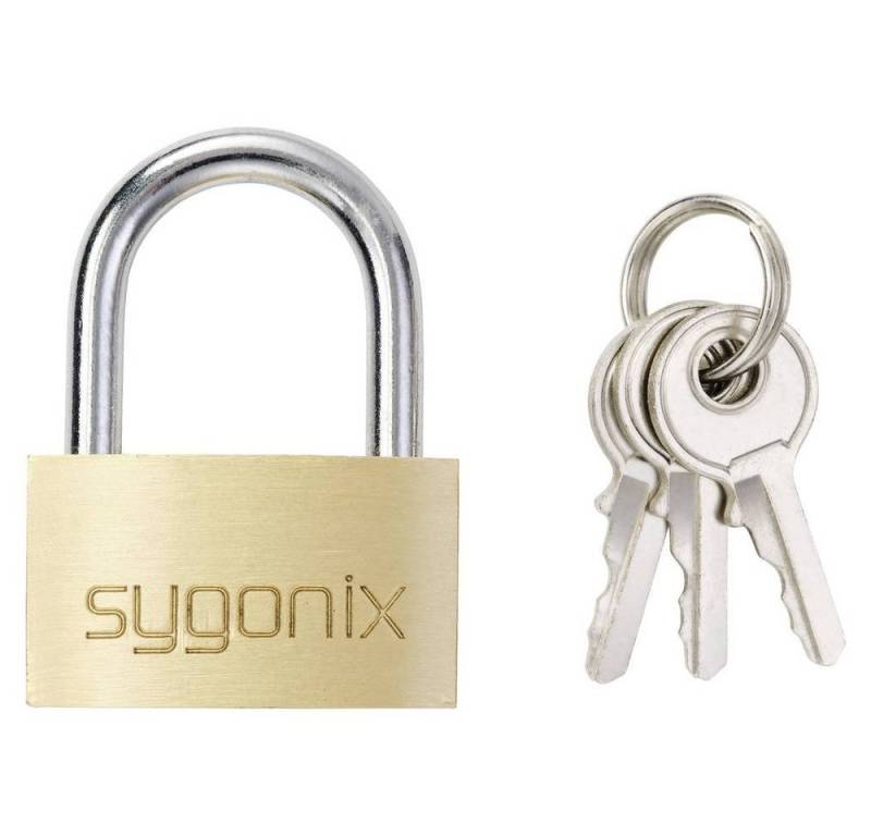 Sygonix Vorhängeschloss Messing-Vorhängeschloss 30 mm von Sygonix