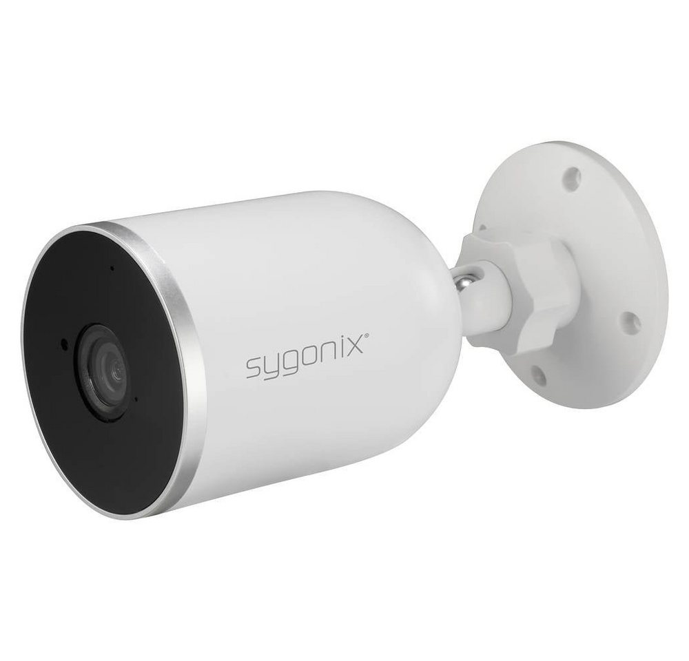 Sygonix WLAN Außenkamera 1080P Smart Home Kamera (mit 2-Wege-Kommunikation, mit IR-LEDs, Aufnahme auf Speicherkarte) von Sygonix