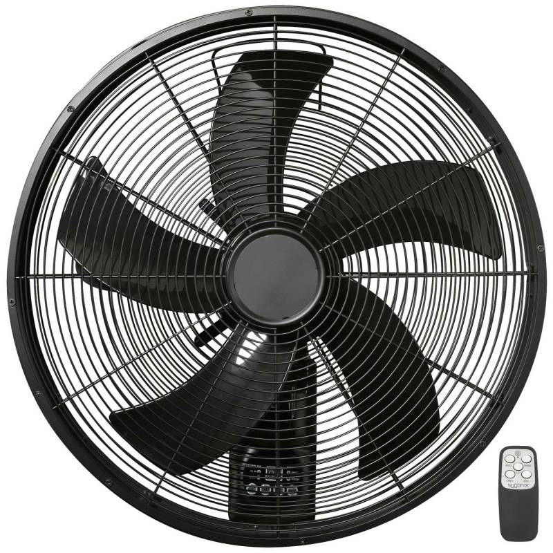 Sygonix Wandventilator Ventilator Fernbedienung Timer 3 Geschwindigkeiten Metall B-Ware von Sygonix