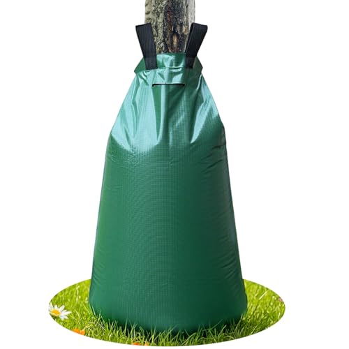 1 Wassersack Baum 100L Baumbewässerungssack Grün Bewässerungssack Baum Wassersack für Bäume Baumbewässerung Baumbeutel Bewässerungsbeutel aus PVC für Kleine und Große Bäume Jungbäume und Sträucher von Syhdfxknp