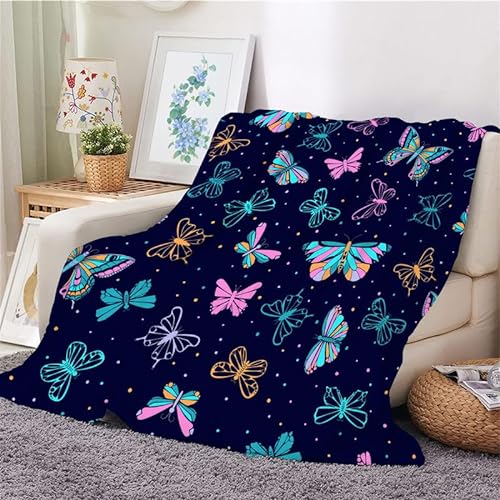 Kuscheldecke 150x200 Karikatur Flauschig Decke Farbe Warm Flanell Fleecedecke für Sofa und Bett, Weich Gemütlich Wohndecke als Couchdecke Bettüberwurf Wohnzimmerdecke von Syhi Mdse