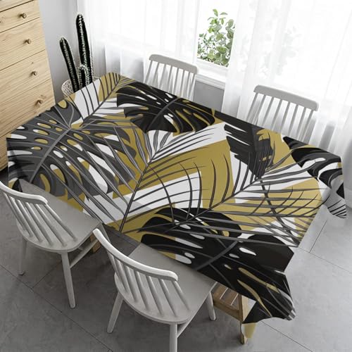 Bierzeltgarnitur Klein Tischdecke Abwaschbar 100x140 cm - Elegante Tropische Tischdecke Outdoor Fleckschutz Gartentischdecke Wasserabweisend Stoff Table Cloth BläTterR63 Bierzeltgarnitur Klein Tischdecke Abwaschbar 100x140 cm - Elegante Tropische Tischdecke Outdoor Fleckschutz Gartentischdecke Wasserabweisend Stoff Table Cloth BläTterR63 von Syhi Qlty