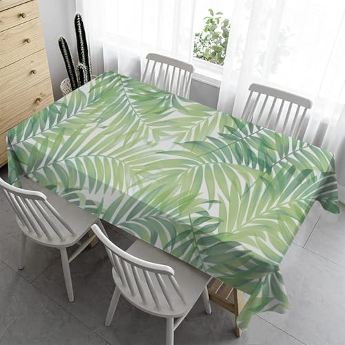 Bierzeltgarnitur Klein Tischdecke Abwaschbar 100x140 cm - Mikrofaser Tischdecke Outdoor Fleckschutz Gartentischdecke Wasserabweisend Stoff Table Cloth Botanische MusterR10 von Syhi Qlty