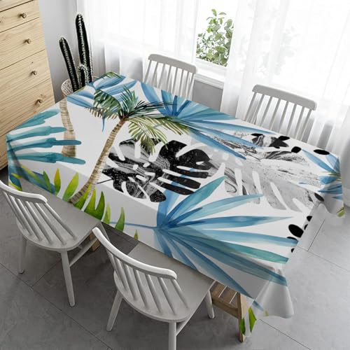 Bierzeltgarnitur Klein Tischdecke Abwaschbar 100x140 cm - Minimalistischer Tropischer Riesen Tischdecke Outdoor Fleckschutz Gartentischdecke Wasserabweisend Stoff Table Cloth BlattmusterR74 Bierzeltgarnitur Klein Tischdecke Abwaschbar 100x140 cm - Minimalistischer Tropischer Riesen Tischdecke Outdoor Fleckschutz Gartentischdecke Wasserabweisend Stoff Table Cloth BlattmusterR74 von Syhi Qlty