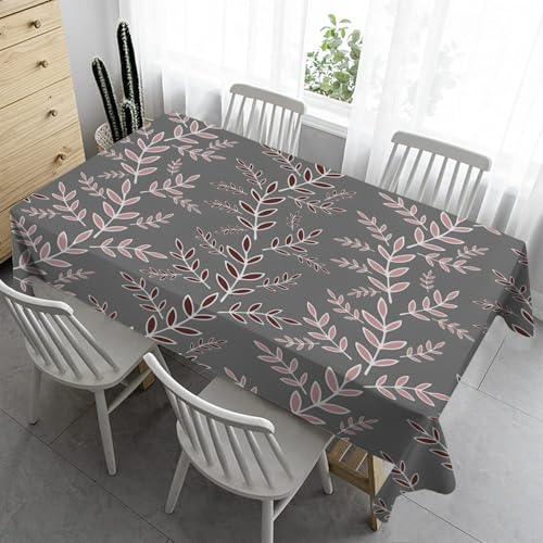 Blätter Outdoor Tischdecke Wetterfest 120x120 cm Pflanze Bierzeltgarnitur - Bügelfreie Abwaschbaren für Biertische Küche Esstisch Wohnzimmertisch A69 von Syhi Qlty