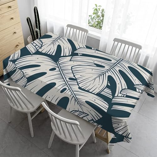 Gartentischdecke Rechteckig Tischdecke 120x180 cm - Botanische Pflanzen Tischdecke Outdoor Wetterfest Abwaschbare Biertischn für Hochzeit Party FrüHlingsbläTterR69 Gartentischdecke Rechteckig Tischdecke 120x180 cm - Botanische Pflanzen Tischdecke Outdoor Wetterfest Abwaschbare Biertischn für Hochzeit Party FrüHlingsbläTterR69 von Syhi Qlty
