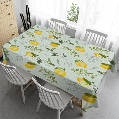 Gelbe Zitrone Tischdecke Outdoor Tischdecke Wetterfest 120x120 cm - Blumen und Blätter Tischdecke Bierzeltgarnitur Bügelfreie Abwaschbare Tischdecken für Biertische Küche Esstisch Wohnzimmertisch(A24) Gelbe Zitrone Tischdecke Outdoor Tischdecke Wetterfest 120x120 cm - Blumen und Blätter Tischdecke Bierzeltgarnitur Bügelfreie Abwaschbare Tischdecken für Biertische Küche Esstisch Wohnzimmertisch(A24) von Syhi Qlty
