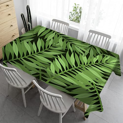 Klein Tischdecke 80x80 cm - Blattmuster Tischdecke Outdoor Abwaschbar Gartentischdecke Eckign Wasserabweisend Fleckschutz für Geburtstag Bierzeltgarnitur MonsteraR87 von Syhi Qlty