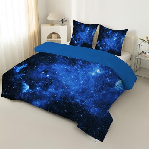 Syhi Qlty Bettdecke 220x240, Jungen Steppdecke 4 Jahreszeiten Vierjahreszeiten Ganzjahresdecke Bettdecken - Sternenhimmel Bettdecke Ohne Bezug Waschbar mit 2 Kissenbezug 80x80cm H35 von Syhi Qlty