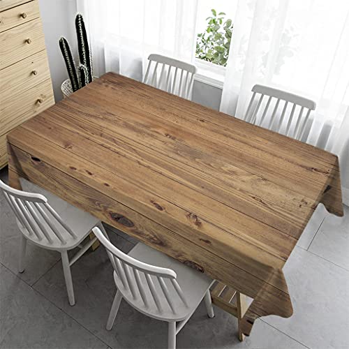 Syhi Qlty Bierzeltgarnitur Klein Tischdecke Abwaschbar 100x140 cm - Tischdecke Outdoor Tischdecken Fleckschutz Gartentischdecke Wasserabweisend Stoff Table Cloth - Braun 4 von Syhi Qlty