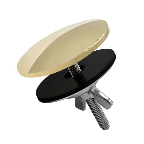 SyiXute 1 Stück Wasserhahn Lochabdeckung,5cm Edelstahl Hahnlochstopfen,Küchen Lochabdeckung,Gute Abdichtung Wasserhahn Loch Abdeckung Küche Für Spülbeckenlochstopfen (Gold) von SyiXute