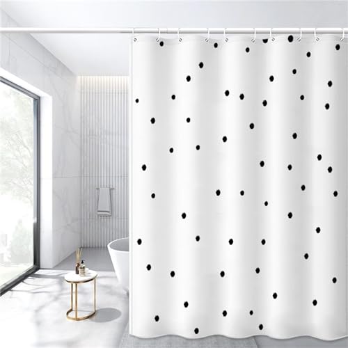 Duschvorhang Anti-Schimmel 180x160cm Weiss Duschvorhäng Waschbar Textil Bad Vorhang,3D Shower Curtains Polyester Antibakteriell Stoff,Badewanne Duschvorhang mit 12 Duschvorhängeringen Duschvorhang Anti-Schimmel 180x160cm Weiss Duschvorhäng Waschbar Textil Bad Vorhang,3D Shower Curtains Polyester Antibakteriell Stoff,Badewanne Duschvorhang mit 12 Duschvorhängeringen von Syiboo