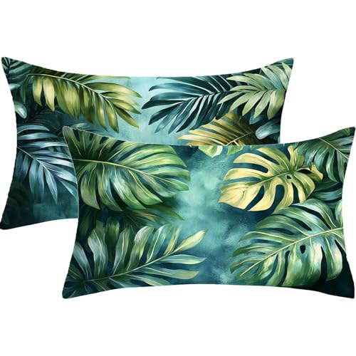 Kissenbezug 30x50 Kissen Tropisch Dekokissen 2er Set Rechteck Sofakissen Groß Herbst Kissenbezüge Anlage Gartenkissen Samt KopfKissenbezug für Wohnzimmer Herbst Deko Schlafzimmer, Geschenke,J849 Kissenbezug 30x50 Kissen Tropisch Dekokissen 2er Set Rechteck Sofakissen Groß Herbst Kissenbezüge Anlage Gartenkissen Samt KopfKissenbezug für Wohnzimmer Herbst Deko Schlafzimmer, Geschenke,J849 von Syiboo
