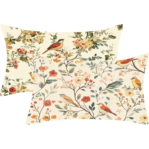 Outdoor Kissen Beige Kissenbezug 60 x 90 Tier Dekokissen Leinen Wasserfest Gartenkissen 2er Set Zierpolster mit Unsichtbarer Reißverschluss Herbst Kissenbezüge für Sofa Bauernhaus Balkon Deko,J859 Outdoor Kissen Beige Kissenbezug 60 x 90 Tier Dekokissen Leinen Wasserfest Gartenkissen 2er Set Zierpolster mit Unsichtbarer Reißverschluss Herbst Kissenbezüge für Sofa Bauernhaus Balkon Deko,J859 von Syiboo