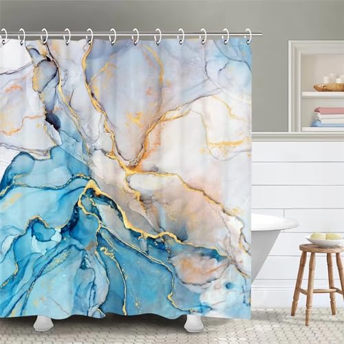 Syiboo Duschvorhang Farbiger Marmor 150x220cm Duschvorhäng Anti Schimmel,Wasserabweisend Stoff Duschrollo Waschbar,3D Draussen Bad Vorhang Schnell Trocknend,Badewanne Badezimmer Decor Vorhänge Syiboo Duschvorhang Farbiger Marmor 150x220cm Duschvorhäng Anti Schimmel,Wasserabweisend Stoff Duschrollo Waschbar,3D Draussen Bad Vorhang Schnell Trocknend,Badewanne Badezimmer Decor Vorhänge von Syiboo