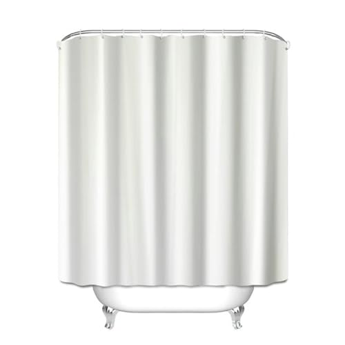 Syiboo Duschvorhang Weiss 90x120cm Duschvorhäng Anti Schimmel,Wasserabweisend Stoff Duschrollo Waschbar,3D Draussen Bad Vorhang Schnell Trocknend,Badewanne Badezimmer Decor Vorhänge Syiboo Duschvorhang Weiss 90x120cm Duschvorhäng Anti Schimmel,Wasserabweisend Stoff Duschrollo Waschbar,3D Draussen Bad Vorhang Schnell Trocknend,Badewanne Badezimmer Decor Vorhänge von Syiboo