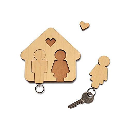 Schlüsselbrett "Mann + Frau" - das perfekte Geschenk zu Weihnachten, zur Hochzeit oder zum Valentinstag! von Syltiges.de GbR