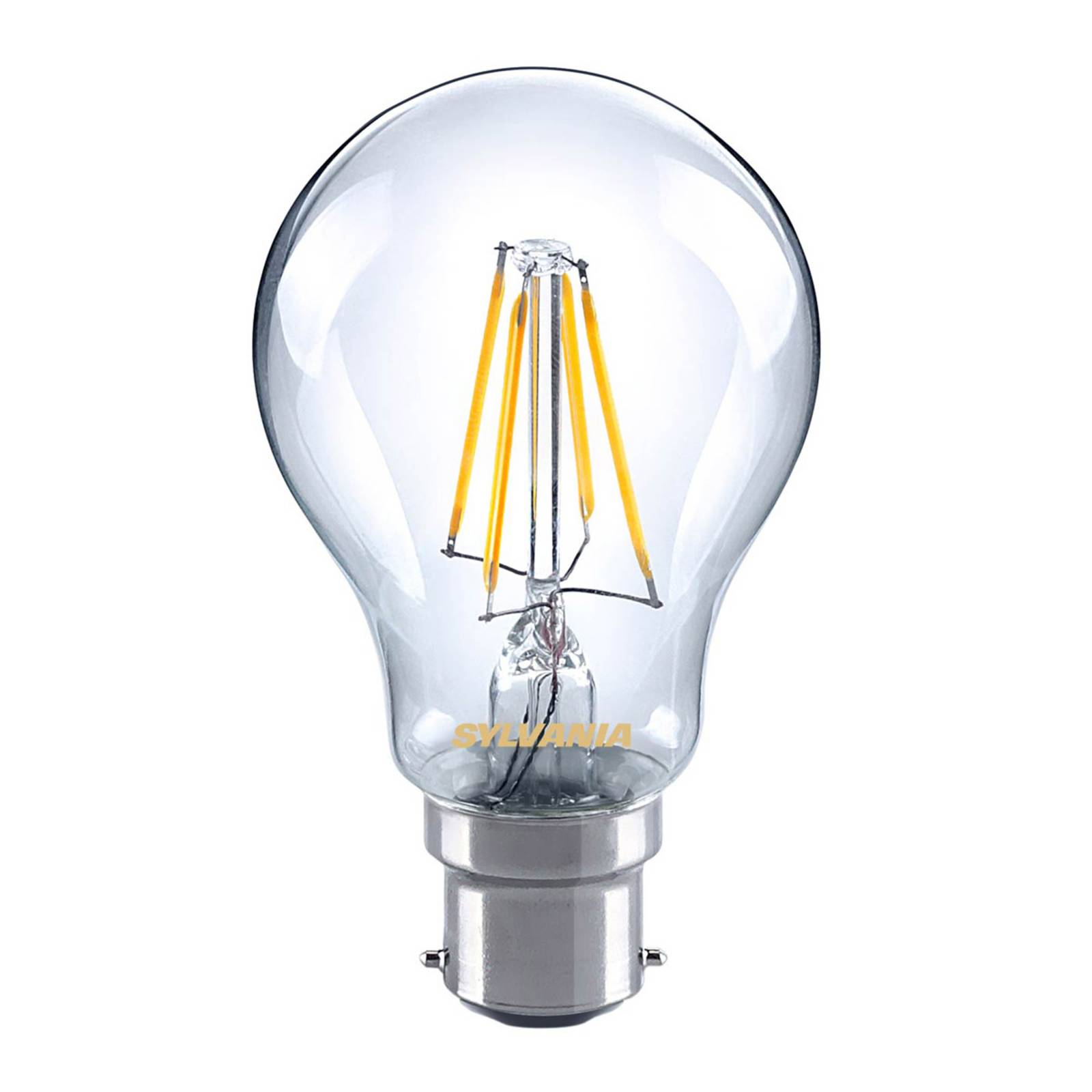 LED-Lampe B22 A60 Filament 4,5W 827, klar von Sylvania