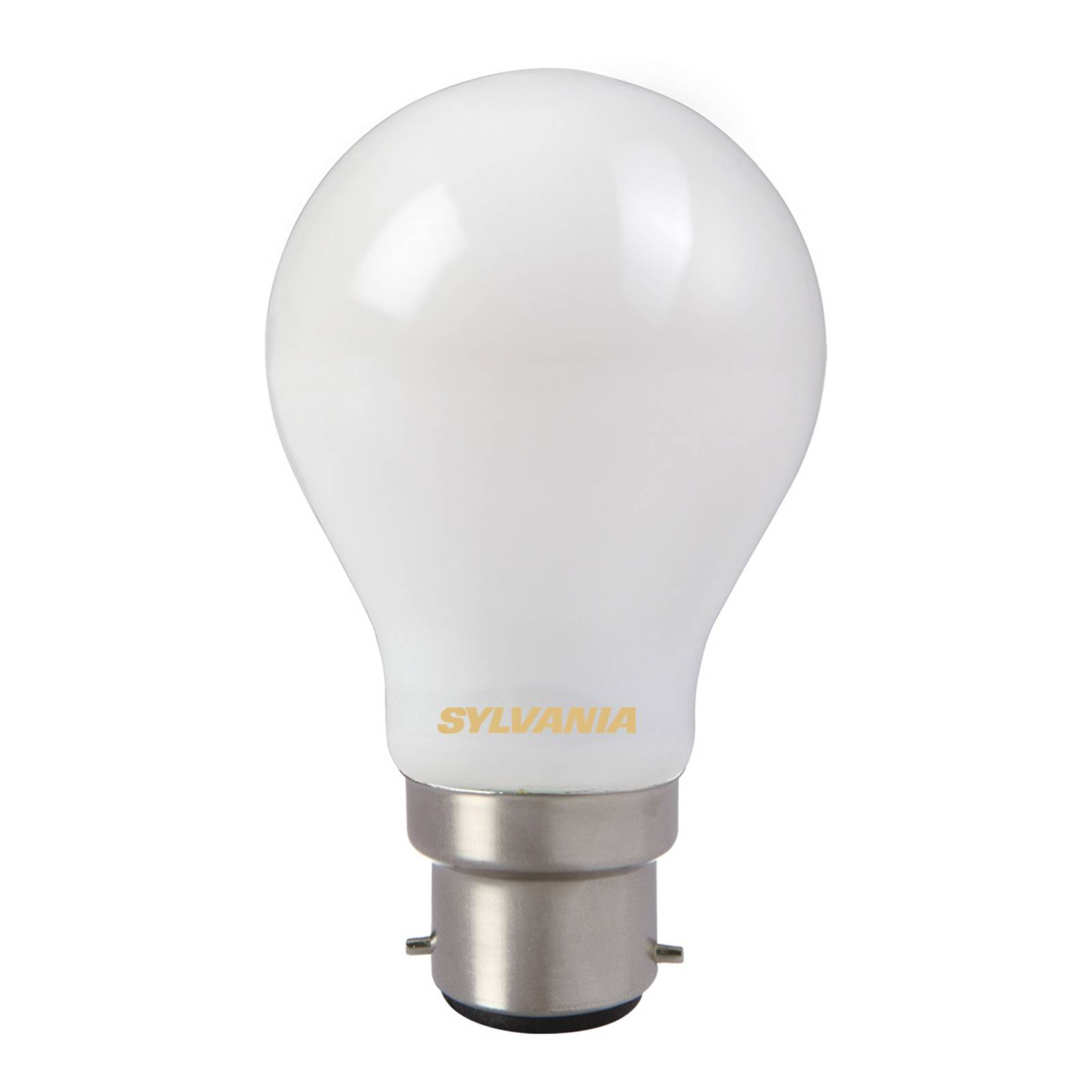 LED-Leuchtmittel, B22, 7 W, 827, satiniert, nicht dimmbar von Sylvania
