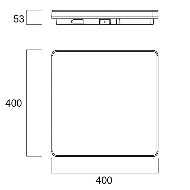 Sylvania Start Surface LED-Deckenlampe 40cm x 40cm von Sylvania