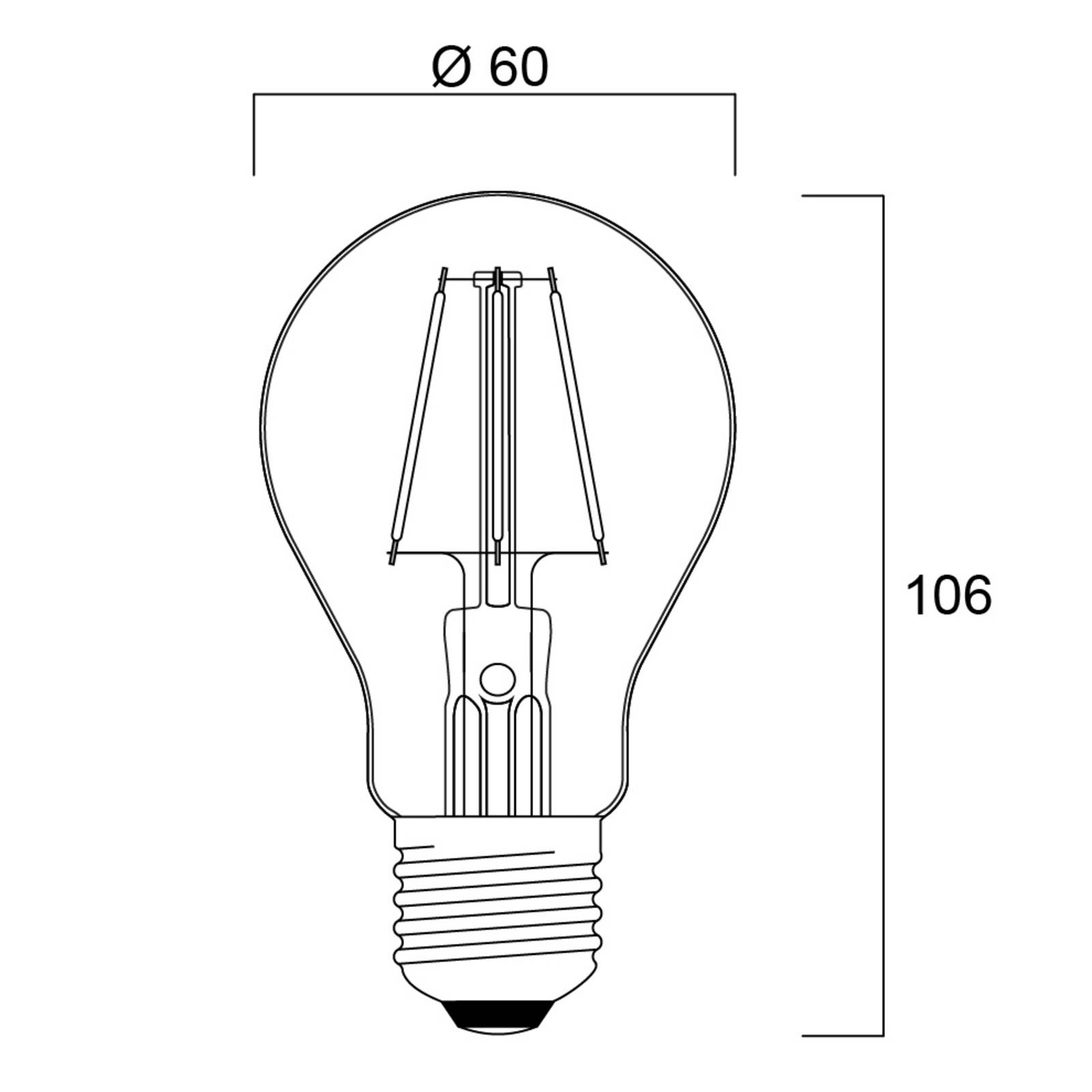 Sylvania ToLEDo Retro LED-Lampe E27 4,1W orange von Sylvania