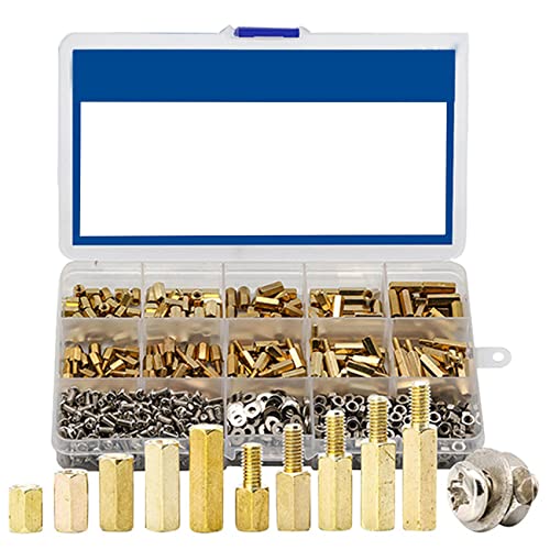 Symbiamo 910 Stück M3 männlich weiblich Sechskant aus Messing Abstandshalter Schraube einen flachen Kopf Mutter und Unterlegscheibe Sortiment Kit Pcb Halterung Motherboard Symbiamo 910 Stück M3 männlich weiblich Sechskant aus Messing Abstandshalter Schraube einen flachen Kopf Mutter und Unterlegscheibe Sortiment Kit Pcb Halterung Motherboard von Symbiamo