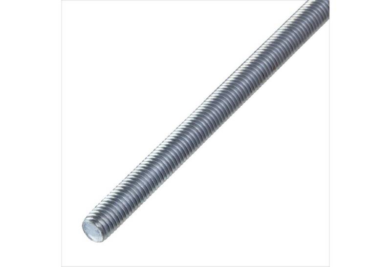 Symbionet Gewindeschraube Stahl Gewindestange Gewindestab M8 x 100cm 1m DIN976 verzinkt, (1 St) von Symbionet