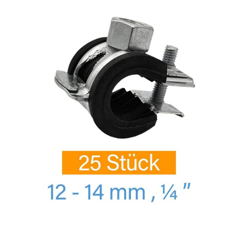 Symbionet Rohrschelle 25x Stahl Rohr Schellen 12mm 13mm 14mm Gelenk Schraub Schelle Halter Symbionet Rohrschelle 25x Stahl Rohr Schellen 12mm 13mm 14mm Gelenk Schraub Schelle Halter von Symbionet