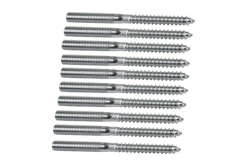 Symbionet Stockschraube 10x Stockschraube M8 x 180 mm Doppelgewindeschraube Schraubstift von Symbionet