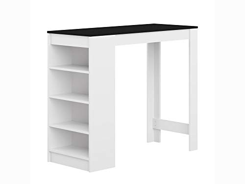 Symbiosis Stehtisch, Holz, weiß, 50 x 115 x 102.7 cm von Symbiosis