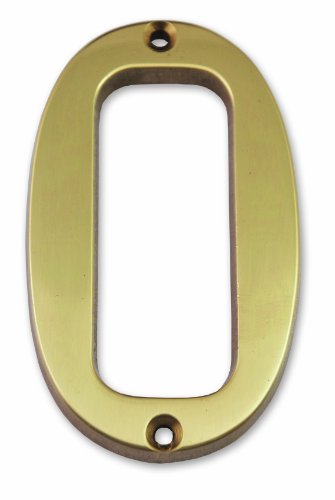 Symbol CLM9700 Zahl „0“ - Messing massiv - Höhe 97 mm von Symbol