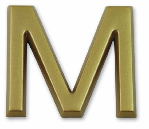 Symbol LD37M Buchstabe „M“ - Goldfarbener selbsthaftender Kunststoff - Höhe 37 mm Symbol LD37M Buchstabe „M“ - Goldfarbener selbsthaftender Kunststoff - Höhe 37 mm von Symbol