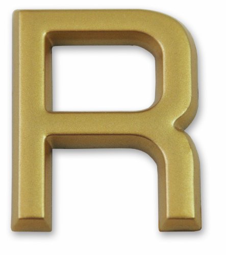 Symbol LD37R Buchstabe „R“ - Goldfarbener selbsthaftender Kunststoff - Höhe 37 mm Symbol LD37R Buchstabe „R“ - Goldfarbener selbsthaftender Kunststoff - Höhe 37 mm von Symbol