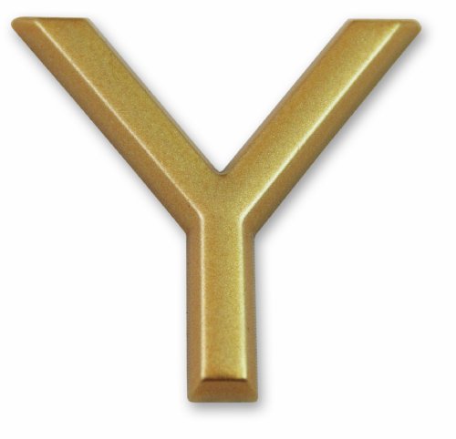 Symbol LD37Y Buchstabe „Y“ - Goldfarbener selbsthaftender Kunststoff - Höhe 37 mm Symbol LD37Y Buchstabe „Y“ - Goldfarbener selbsthaftender Kunststoff - Höhe 37 mm von Symbol
