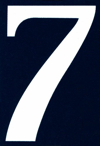 Symbol NA07 Straßen-Nummer - Zahl „7“ - Selbsthaftendes PVC - 110 x 40 mm Symbol NA07 Straßen-Nummer - Zahl „7“ - Selbsthaftendes PVC - 110 x 40 mm von Symbol