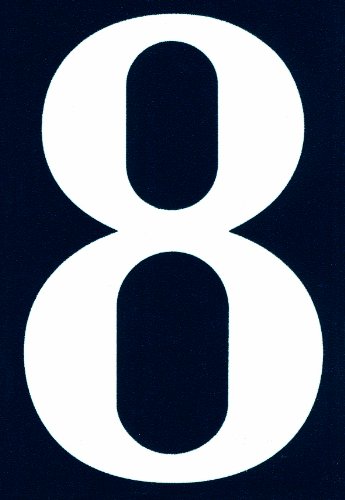 Symbol NA08 Straßen-Nummer - Zahl „8“ - Selbsthaftendes PVC - 110 x 40 mm Symbol NA08 Straßen-Nummer - Zahl „8“ - Selbsthaftendes PVC - 110 x 40 mm von Chapuis