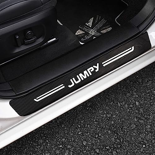 4 Stück Auto Einstiegsleisten Schutzfolie für Citr-oen DS3 DS4 DS5 DS6 DS7 C1 C2 C3 C4 C5 C6 C8 Türschwelle Lackschutz, Kohlefaser Aufkleber Kantenschutz Styling Tuning Zubehör, Jumpy von Symilov