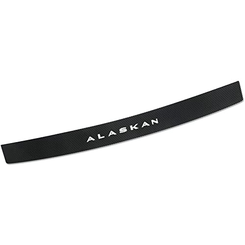 Auto Stoßstangenschutz Aufkleber für Ren-Ault Alaskan, Kohlefaser Kofferraum Einstiegsleiste Anti-Scratch Ladekantenschutz Folie Styling Zubehör,Black Auto Stoßstangenschutz Aufkleber für Ren-Ault Alaskan, Kohlefaser Kofferraum Einstiegsleiste Anti-Scratch Ladekantenschutz Folie Styling Zubehör,Black von Symilov