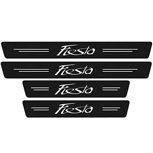 Symilov 4 Stück Auto Kohlefaser Einstiegsleisten Schutz Für Fo-rd Fiesta 2002-2022 MK7 MK8 ST Tuning Zubehör mit Logo Türschwelle Anti Kratz Aufkleber Schutzstreifen,White Symilov 4 Stück Auto Kohlefaser Einstiegsleisten Schutz Für Fo-rd Fiesta 2002-2022 MK7 MK8 ST Tuning Zubehör mit Logo Türschwelle Anti Kratz Aufkleber Schutzstreifen,White von Symilov