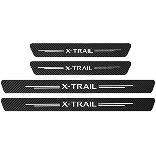 Symilov 4 Stück Auto Kohlefaser Einstiegsleisten Schutz Für NIS-san X Trail xtrail X-Trail T30 T31 T32 T33 2002-2024 Tuning Zubehör mit Logo Türschwelle Anti Kratz Aufkleber Schutzstreifen,White Symilov 4 Stück Auto Kohlefaser Einstiegsleisten Schutz Für NIS-san X Trail xtrail X-Trail T30 T31 T32 T33 2002-2024 Tuning Zubehör mit Logo Türschwelle Anti Kratz Aufkleber Schutzstreifen,White von Symilov