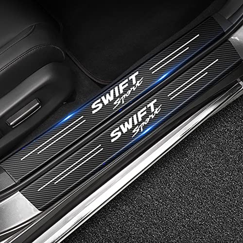 Symilov 4 Stück Auto Kohlefaser Einstiegsleisten Schutz Für Suz-uki Swift Sport 3 4 MK1 MK2 MK3 MK4 MK5 MK6 MK7 MK8 Tuning Zubehör mit Logo Türschwelle Anti Kratz Aufkleber Schutzstreifen,Black Symilov 4 Stück Auto Kohlefaser Einstiegsleisten Schutz Für Suz-uki Swift Sport 3 4 MK1 MK2 MK3 MK4 MK5 MK6 MK7 MK8 Tuning Zubehör mit Logo Türschwelle Anti Kratz Aufkleber Schutzstreifen,Black von Symilov