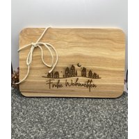 Schneidebrett Weihnachten/Brettchen Frohe Geschenk Mitbringsel von Symoko