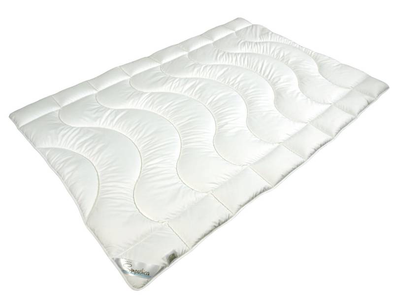 Sympathica Microfaserbettdecke Sympathica Microfaser Feinbatist Duo-Steppbett 200x200 cm Ganzjahresde, Füllung: 1500 g silikonisierte, spiralgekräuselte Hohlfaser 100% von Sympathica