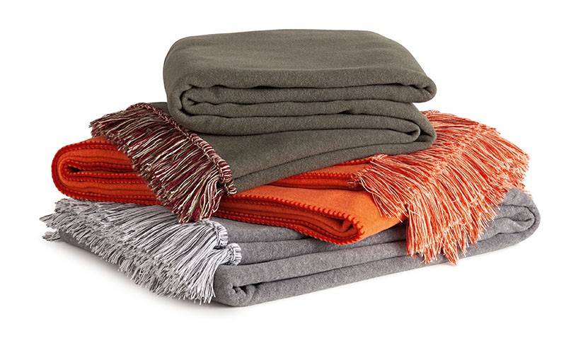 Sympathica Kuscheldecke Wohndecke Soft Cotton 160x200 cm Fransen orange von Sympathica