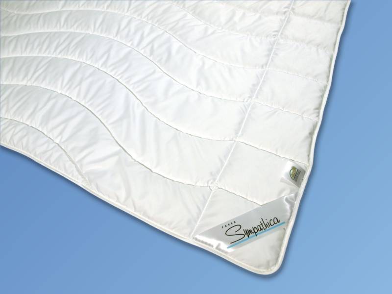 Sympathica Microfaser Feinbatist Leicht-Steppbett 200x200 cm Sommerdecke 500g von Sympathica