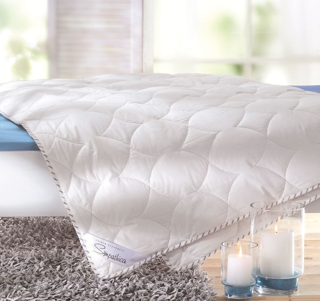 Sympathica Sommerbettdecke Leinen Sommer Steppbett 200x220 cm Sommerdecke Sommerbett waschbar, Füllung: 60% Leinen, 40% Baumwolle Sympathica Sommerbettdecke Leinen Sommer Steppbett 200x220 cm Sommerdecke Sommerbett waschbar, Füllung: 60% Leinen, 40% Baumwolle von Sympathica