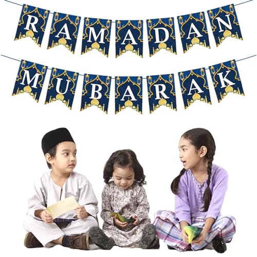 Ramadan Mubarak Banner, Eid Mubarak Dekoration Girlande, Ramadan Wimpel Banner Hängegirlanden Eid Mubarak Dekoration für Ramadan Eid Party Dekoration Ramadan Mubarak Banner, Eid Mubarak Dekoration Girlande, Ramadan Wimpel Banner Hängegirlanden Eid Mubarak Dekoration für Ramadan Eid Party Dekoration von Symphonyw