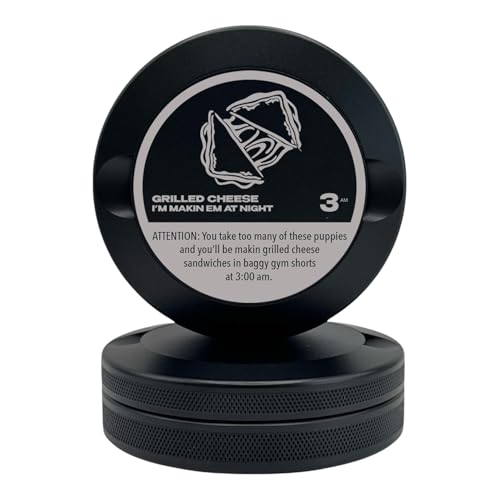 Edition 006: Gegrillter Käse | Metallbeutel Dose | Metallbehälter | Beutelbehälter | Kleine Vorratsdose | EDC-Behälter (Schwarz) von Syn Tin