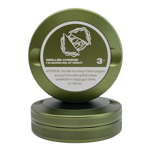 Edition 006: Gegrillter Käse | Zyn Metalldose | Zyn-Behälter aus Metall | Beutelbehälter | Kleine Vorratsdose (Militärgrün) von Syn Tin