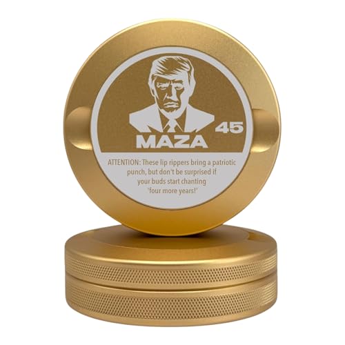 Edition 007: MAZA | Zyn Metal Can | Metall Zyn Container | Beutelbehälter | Kleine Vorratsdose (Champagner Gold) von Syn Tin